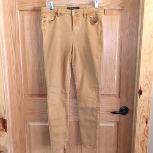 Sz 10/30 Liverpool Tan/Gold Soft Skinny Jeans